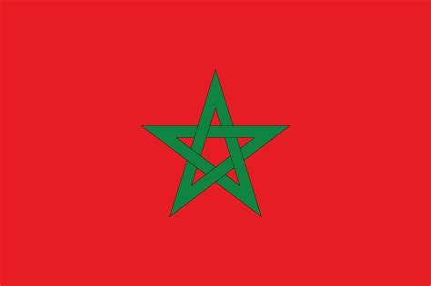Printable Moroccan Flag